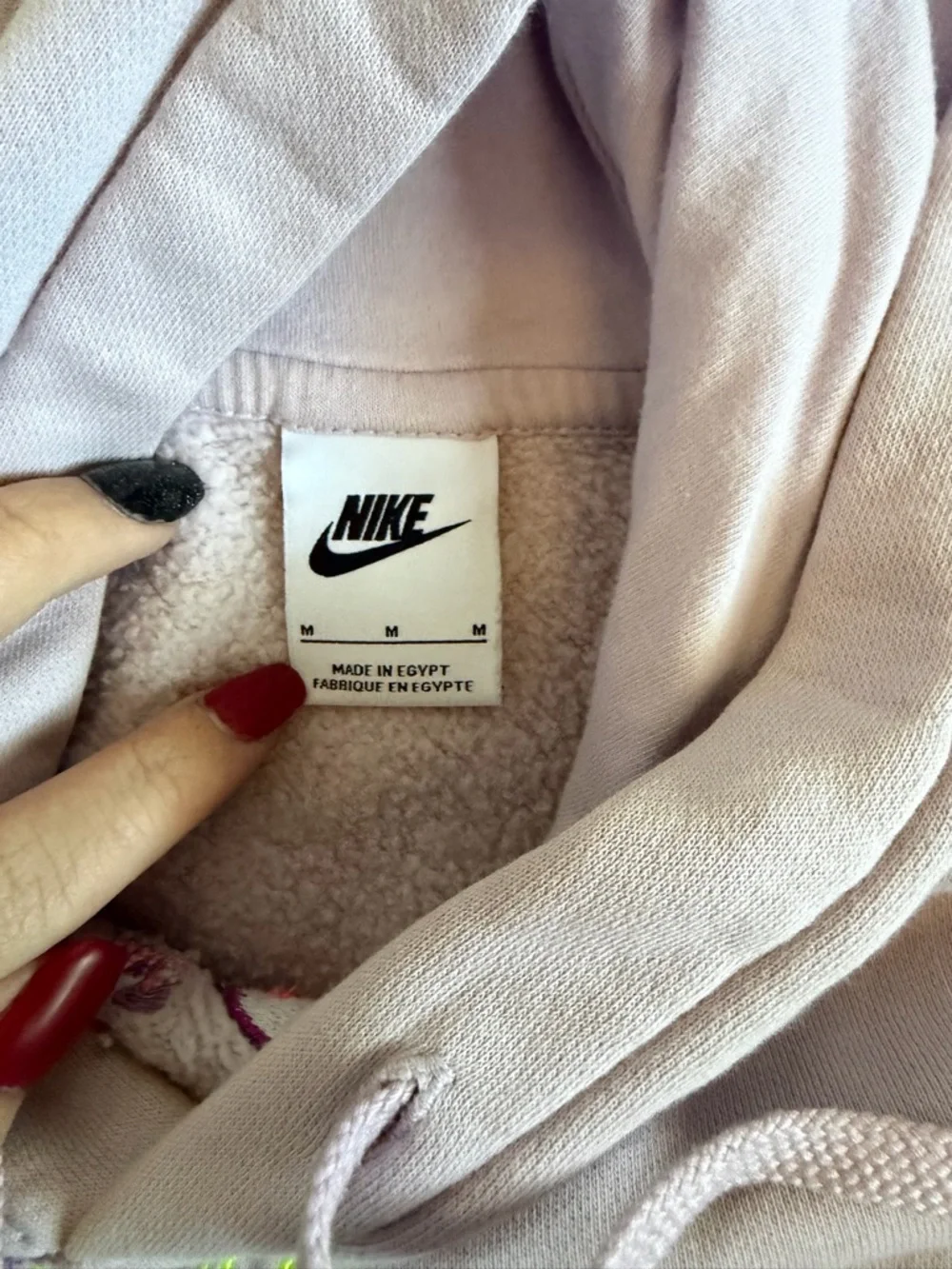Nike Lavender/Pale‎ Pink Floral Logo Hoodie